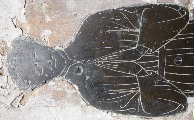 Waltham - All Saints Joanna Waltham and son and daughter 1420